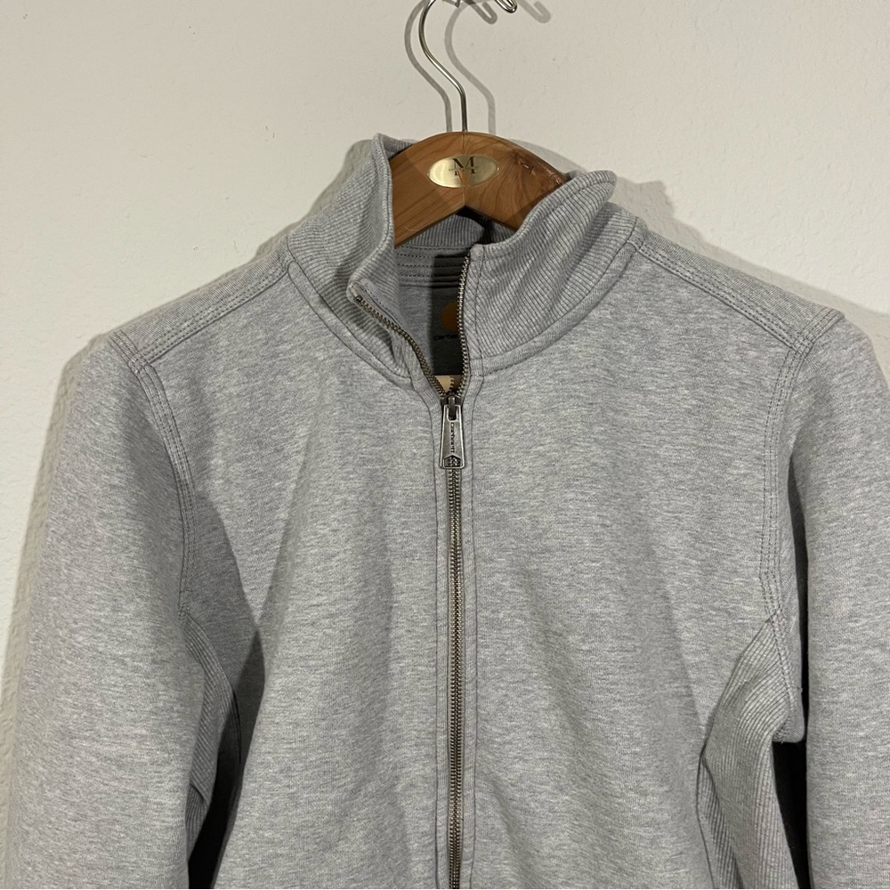 Carhartt Full Zip Sweatshirt High Neck Fleece Lined - Picture 8 of 16
